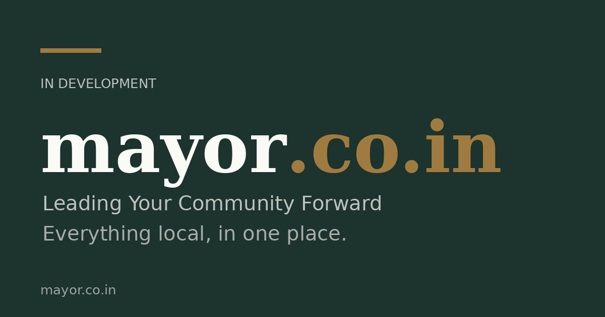 Link preview image for mayor.co.in